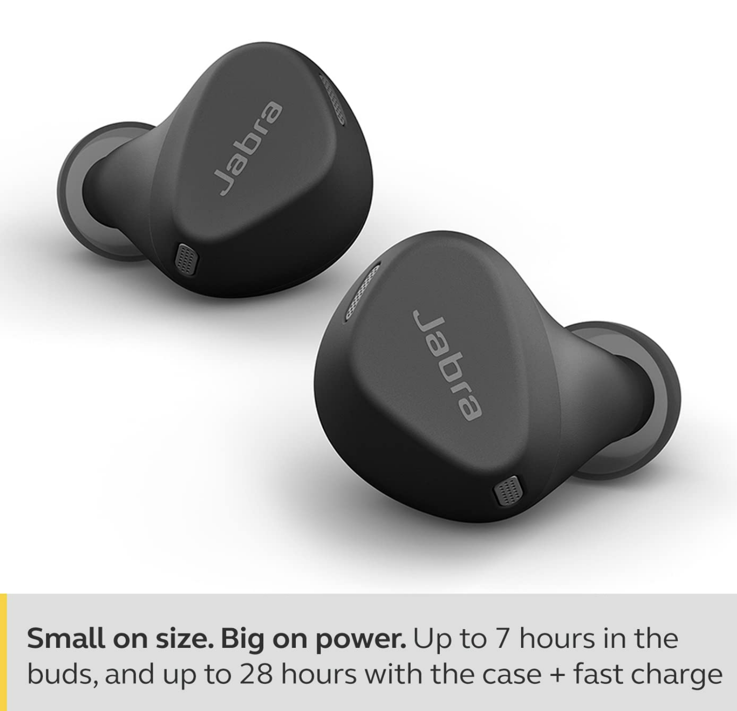 Jabra Elite 4 Active TWS Earbuds - Active Noise Cancellation, IP57 Water & Sweatproof, 28H Battery