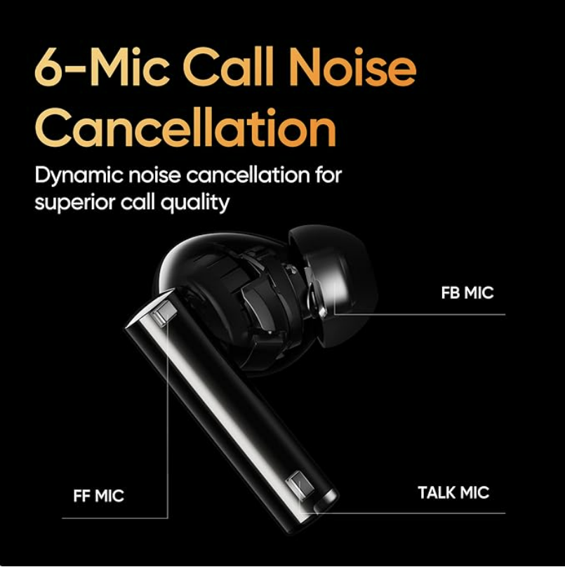 realme Buds Air 5 Pro TWS Earbuds with Active Noise Cancellation (IPX5 Water Resistant, LDAC HD Audio CODEC) - Unboxed