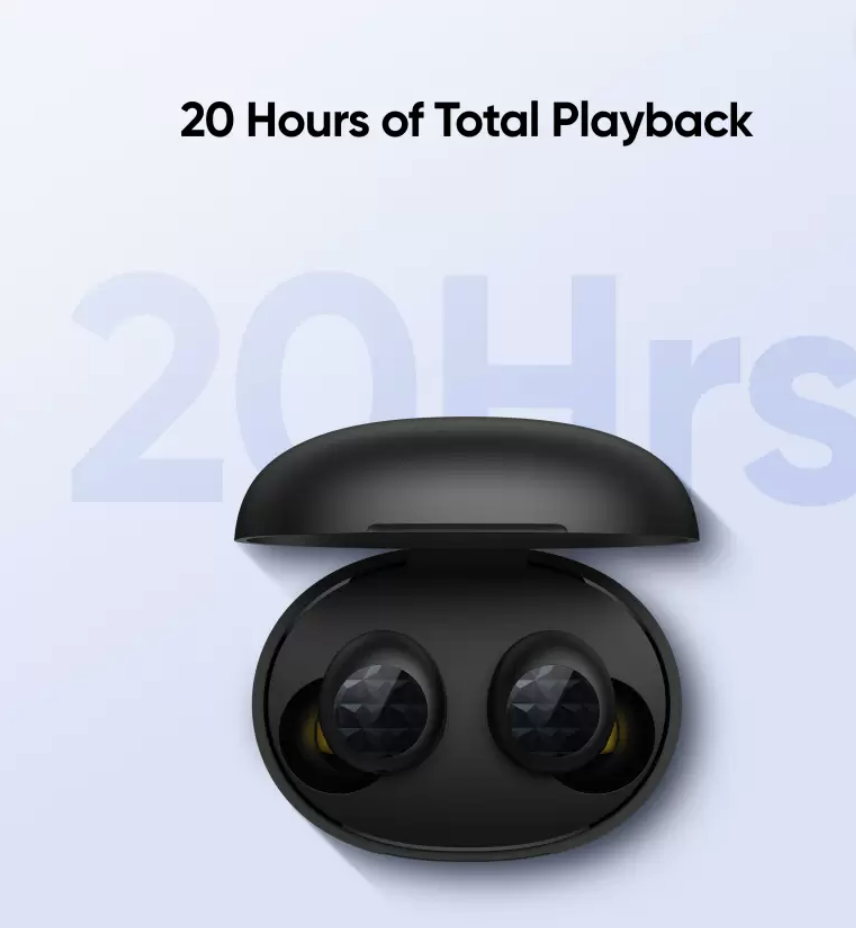 Realme Buds Q2 Neo with Environment Noise Cancellation (ENC) Bluetooth Headset  (Black, True Wireless) (Unboxed)