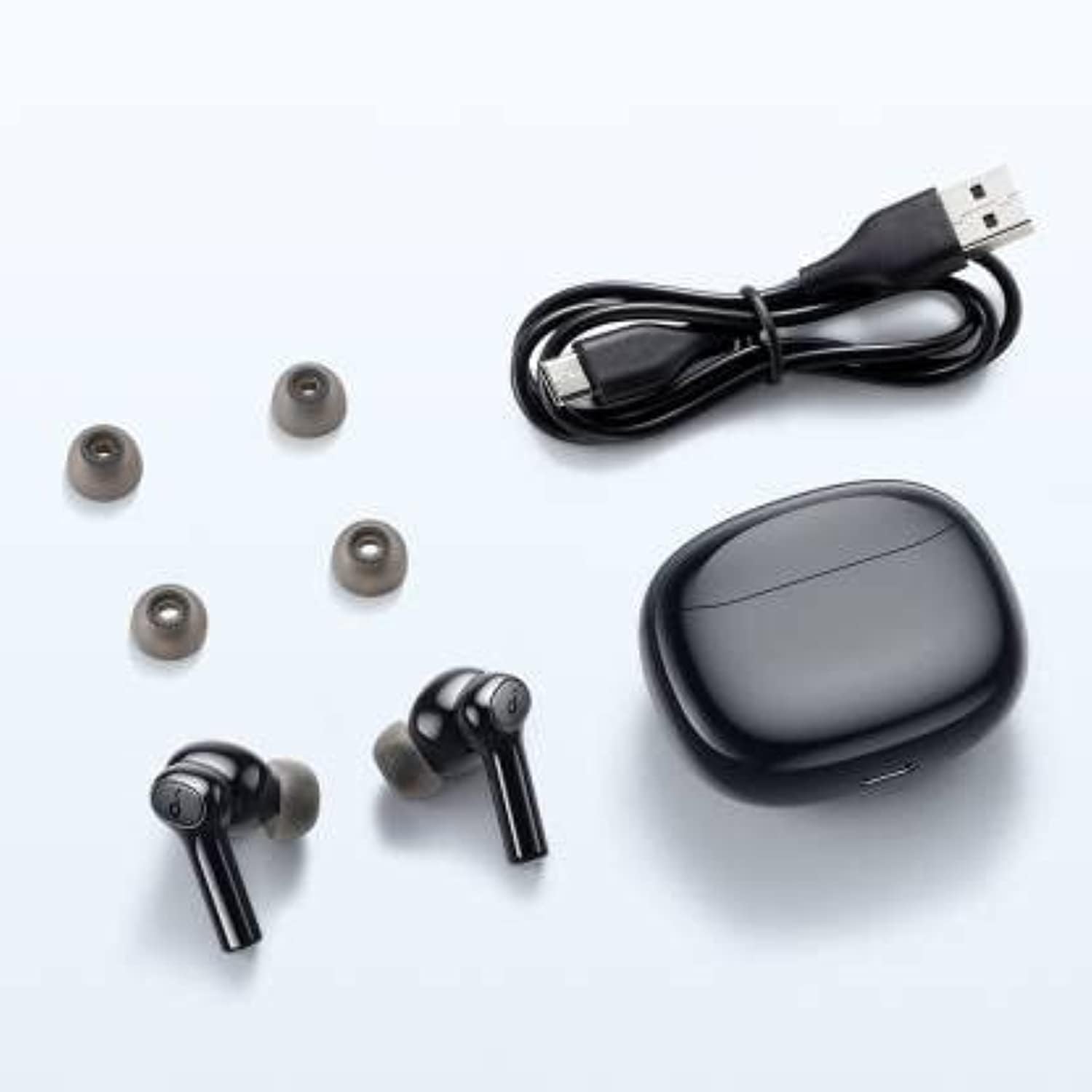 (Open Box) Soundcore By Anker R100 Fast Charging Tws With 25 Hours Playtime Bluetooth Truly Wireless In Ear Earbuds With Mic (Black) (Grade - A+)