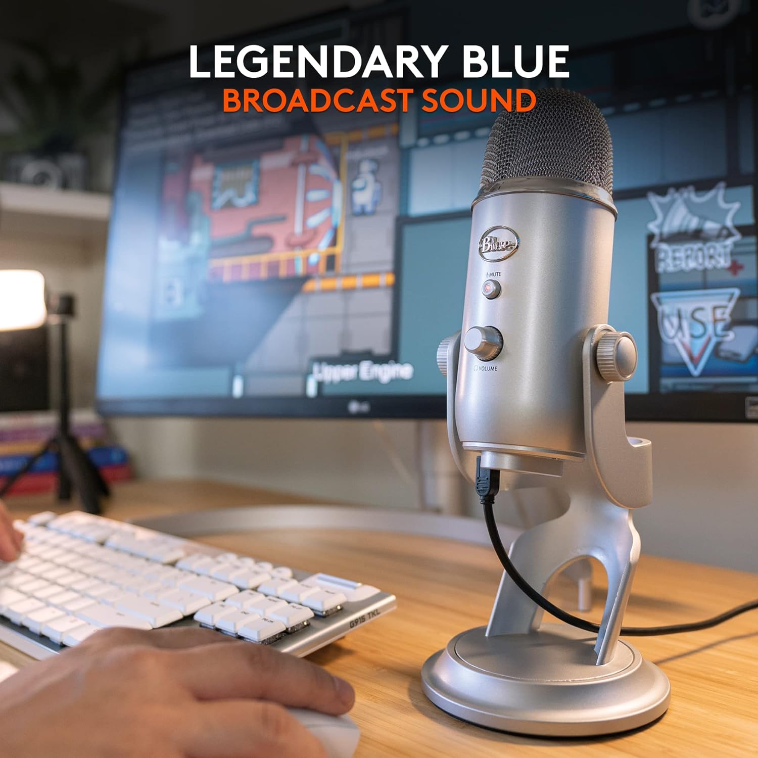 Blue hot Microphones Yeti USB Desktop Microphone