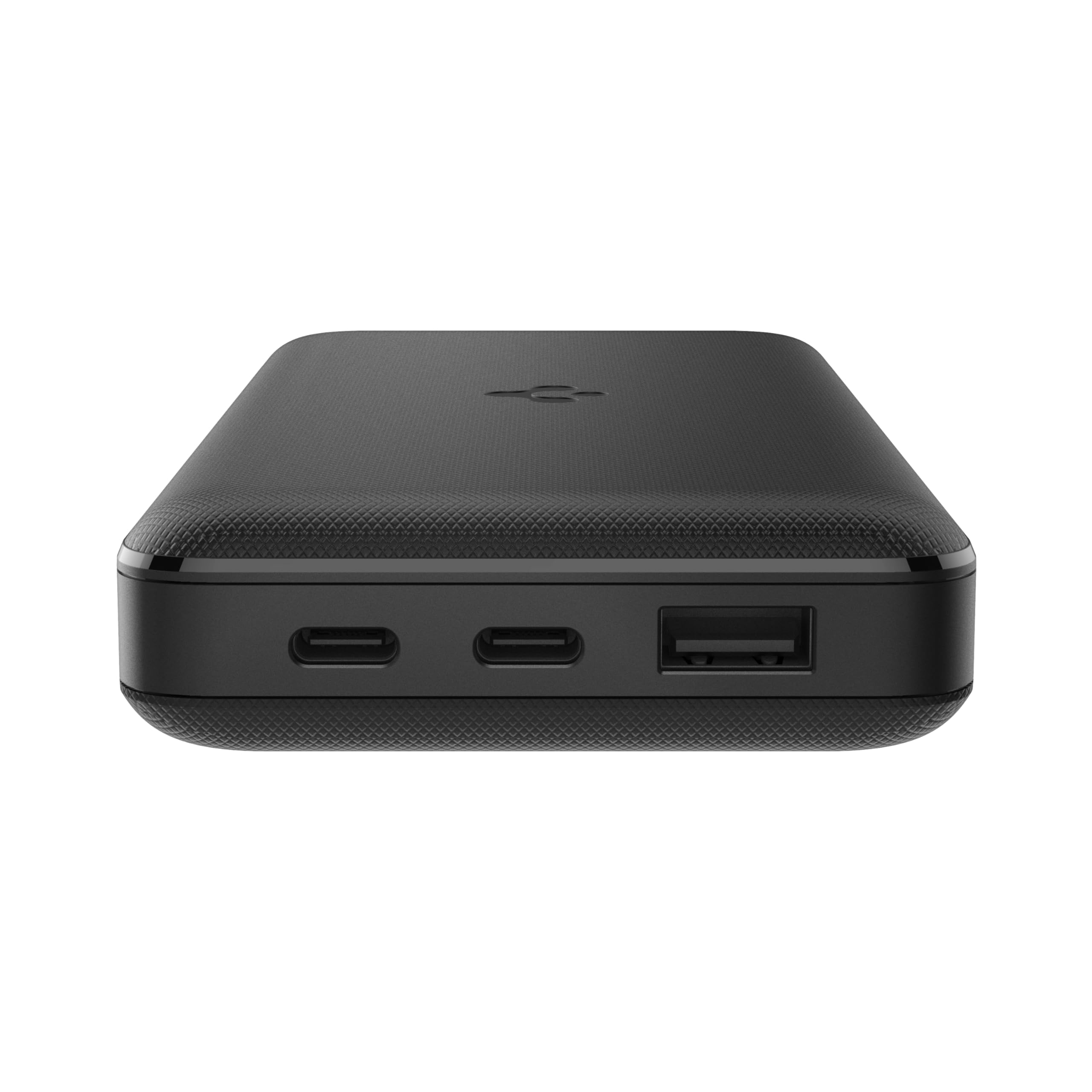 (Open Box) Spigen 20000 mAh, 30W Fast Charging Power Bank for MacBook Pro with 30W for 2 USB-C Ports, 22.5W for 1 USB-A Port, Included USB-C to USB-C Cable - Black  (Grade - A+)